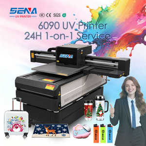 Imprimante à plat UV à jet d'encre multifonction 6090 pour plaques signalétiques PVC Acrylique Céramique Bois Métal Ball Logo Impression UV <span class=keywords><strong>Effet</strong></span> Machine - Product Image 1