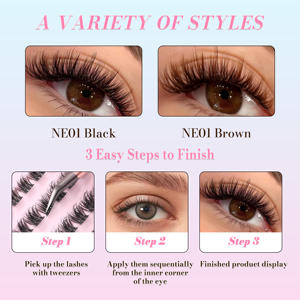 Pestañas Postizas de la Serie NEWEYE Reutilizables 2-3 Veces Sin Necesidad de Pegamento Aplicación Instantánea de Larga Duración Fácil de Usar - Product Image 6