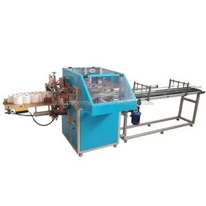 Semi automatic toilet rolls bathroom paper rolls packing machine