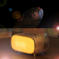 Draadloze Oplader Wake Up Light Digitale Wekker Nachtlamp