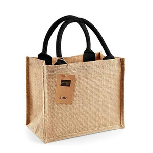 Bolsa de Yute de Tamaño Mediano con Asa Multicolor <span class=keywords><strong>Retro</strong></span>, Duradera, Ecológica, Reutilizable, con Cierre de Cremallera y Correa para el Hombro, Personalizable con Logotipo Promocional - Product Image 3