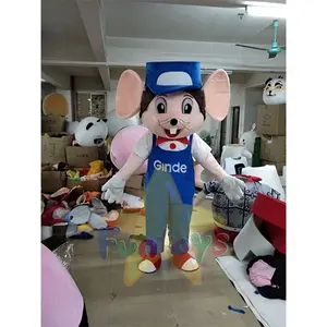 Funtoys Chuột Với Hat Linh Vật Trang Phục Tùy Chỉnh Dành Cho Người Lớn Phim Hoạt Hình Cho Kinh Doanh Khuyến Mại Hiệu Suất Trang Phục Thiết Lập Cho Bán