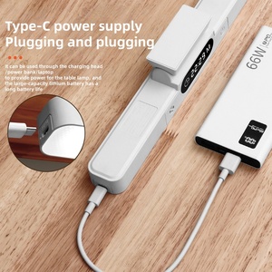 USB Pin phòng ngủ đọc sách nghiên cứu cảm ứng xách tay ánh sáng ban đêm có thể sạc lại cạnh giường ngủ bàn LED bảng đèn - Product Image 4