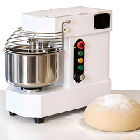 Mélangeurs à spirale doubles commerciaux 50 kg, robustes, en acier inoxydable, avec bascule automatique du bol, certifiés CE, pour boulangerie, pizza et pain