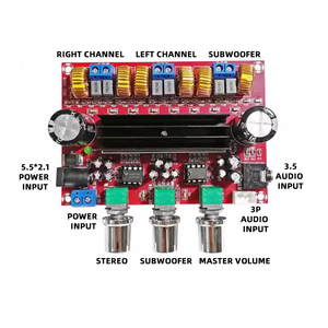 مخرج الطاقة TPA3116D2 <span class=keywords><strong>2</strong></span>*50W + W ، أجدد لوحة تطوير 12V-24V - Product Image 2