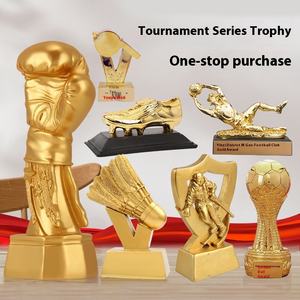Trophée <span class=keywords><strong>de</strong></span> basket-ball et <span class=keywords><strong>de</strong></span> football en résine écologique pour MVP pour la Coupe du monde Golden Boot Golden Ball Golden Glove Sports Meet & Engraving - Product Image 2