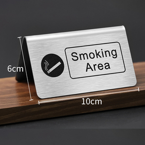 Chine luxe restaurant hôtel approvisionnement en acier inoxydable réservation arabe réservé table signe - Product Image 3