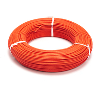 Câble en silicone tressé en fibre de verre, résistant à la chaleur, câble isolé en fibre de verre
