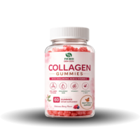 Gummies de collagène OEM ODM avec acide hyaluronique et vitamine C, complément anti-âge pour la peau, les cheveux et les ongles, marque privée