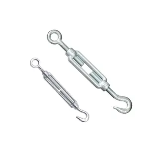 Cheap Price US Type Heavy Duty Large Size Open Body Eye Hook Drop Forged Galvanise Stainless Steel M16 M20 M24 Turnbuckle