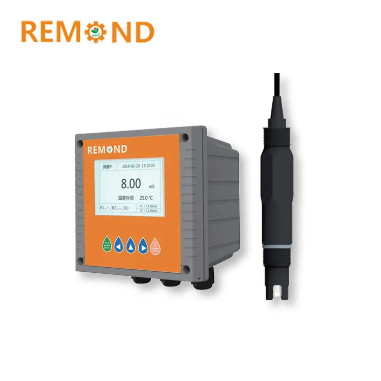 Sonda de conductividad eléctrica Industrial medidor de TDS sensor de conductividad electrodos CE controlador