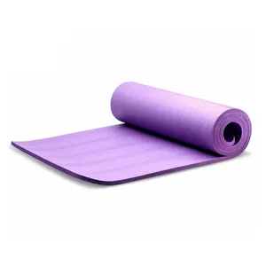 Competitive price NBR Yoga Mat Foam Rubber High Quality Colorful Wholesale Yoga Thick 10mm yoga mat Non-slip Logo Printed