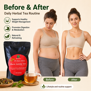 Thé détox Winstown 28 jours pour un ventre plat, nettoyage corporel, soutien minceur aux herbes, détoxification du côlon au Moringa, thé pour la gestion du poids - Product Image 2