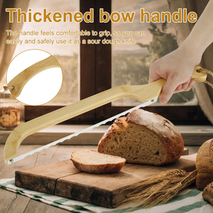 Cuchillo cortador de pan con mango de madera de 15.3 pulgadas al por mayor para pan casero y masa madre en la cocina - Product Image 4