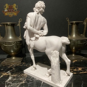 Statue de Centaure en marbre naturel moderne traditionnelle, sculpture de Cupidon en granit sur mesure, mythologie, utilisation en extérieur, maison, <span class=keywords><strong>temple</strong></span> - Product Image 2