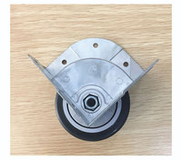 Roue de roulette d'angle encastrée en alliage de Zinc robuste de 3 pouces
