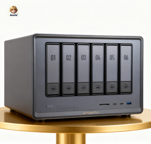 NASync DXP6800 Pro NAS de bureau 6 baies - Stock neuf NASync Storage tout-en-un flash - Product Image 1