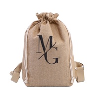 Cobest Offre Spéciale Logo personnalisé imprimé écologique naturel petite pochette lin mousseline Jute toile de jute cordon sac cadeau