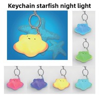 Pendentif Veilleuse Étoile de Mer Créative à Motif Personnalisable 4g Modèle 0909 pour Porte-clés Sacs Clés de Voiture Accessoires