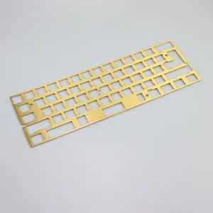 High Precision Custom Keyboards Case / CNC Anodized Aluminum Case / Brass Drawing Concurrence Positioning Plate