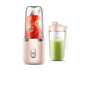 Mini espremedor de suco automático, espremedor elétrico de sucos de romã com 400 ml e 6 lâminas, para frutas frescas