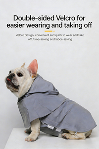 Impermeable Reflectante de Alta Visibilidad para Mascotas, Ropa de Lluvia de Seguridad para Exteriores para Todas las Razas - Product Image 6