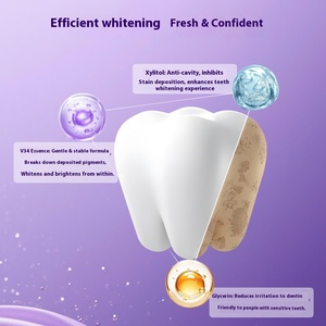 Tiras blanqueadoras de dientes V34 Tiras blanqueadoras de dientes de color púrpura seco - Product Image 4