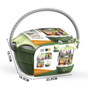 25721 <span class=keywords><strong>Jouet</strong></span> de supermarché d'imitation éducatif portable 2 en 1 avec panier et <span class=keywords><strong>caisse</strong></span> <span class=keywords><strong>enregistreuse</strong></span> pour filles - Product Image 6