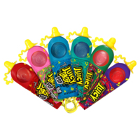 Sucettes liquides acidulées Juicy Drop Pop, assortiment de saveurs variées