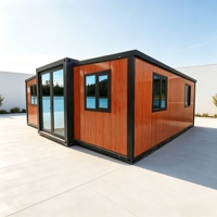 Maison conteneur modulaire préfabriquée extensible Shinestone, design à double aile, intérieur personnalisé, maison mobile miniature portable