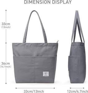 <strong>KALIDI</strong> Fashion Canvas Women's Handbag with Zipper Closure &amp; Two Handles-Crossbody/Shoulder <strong>Bag</strong> for Daily Use Shopping &amp; Travel - Product Image 2