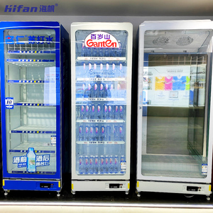 Hifan - Refrigerador Vertical de Doble Temperatura con Puerta de Vidrio, Sin Escarcha, para Bebidas, Supermercados, Exhibición de Bebidas, Refrigerador para <span class=keywords><strong>Budweiser</strong></span> - Product Image 6