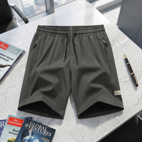 Celana Pendek Pria Ukuran Eropa Musim Panas Outdoor Pantai Kasual Longgar dengan Tali Serut 97% Poliester 3% Spandex Cepat Kering Gaya Jalanan
