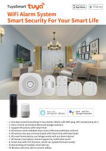 Tuya thông minh ứng dụng thông báo cảnh báo làm việc với Alexa trong nhà Wifi còi báo động Pin-powered - Product Image 6
