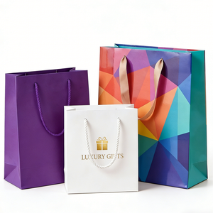 Custom Logo Printed Heavy-Duty Kraft Paper Tote <b>Bags</b> with Reinforced Bottom for Grocery & Retail Packaging - Product Image 4