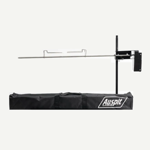 Griglia BBQ Portatile Auspit in Acciaio Inox con Borsa per il Trasporto, Spiedo Automatico per Campeggio e Attività all'Aperto - Product Image 1