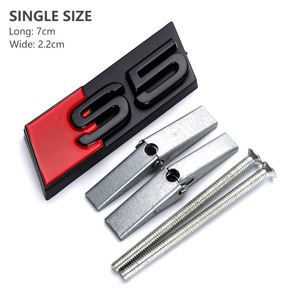Emblema 3D ABS Cromado Negro con Logotipo S3 S4 S5 S6 S7 S8, Rejilla Delantera de Coche con Diseño de Panal para Accesorios <span class=keywords><strong>Audi</strong></span> <span class=keywords><strong>S</strong></span> <span class=keywords><strong>3</strong></span> 4 5 6 7 8 - Product Image 6