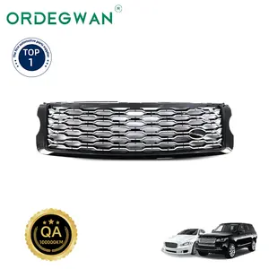 Grille all Black Lr055880 Grilles Guard Car Chrome Front Grille Automobile Mesh For Land Rover Range Rover Vogue 2016