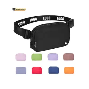 Custom Groothandel Sport Nylon Fanny Pack Crossbody Mini Yoga Lulu Tas Riem Tas Cross Custom Fanny Pack Heuptas Voor Vrouwen