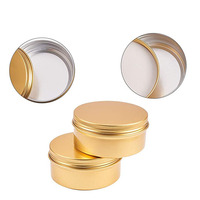 Petit conteneur en aluminium argent mat noir cosmétiques rond en métal boîte en fer blanc pot noir 100ml avec couvercle à vis pour bougie