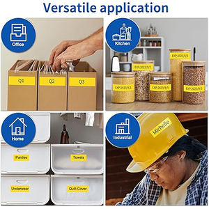 Cinta de Etiquetas Compatible con <span class=keywords><strong>Brother</strong></span> Tze-651 (24 mm, Negro sobre Amarillo) - Product Image 6