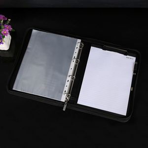 <b>A4</b> Multifunctional <b>Leather</b> Manager <b>Folder</b> Satchel Cross-Border Zipper Bag for Sales Negotiation & Office Storage Business Case - Product Image 4