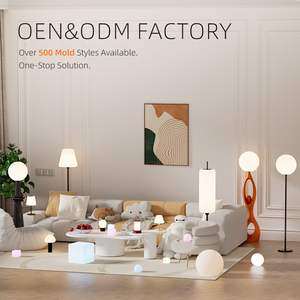 Lámpara de pie LED de base grande de lujo nórdico, estilo de diseño moderno minimalista para dormitorio, sala de estar, decoración iluminada - Product Image 4