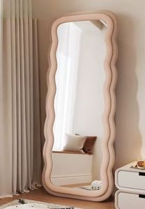 पूर्ण शरीर ड्रेसिंग दर्पण, अनियमित आकार, घर के उपयोग के लिए, बेडरूम, विशेष आकार के फर्श-खड़े दर्पण - Product Image 4