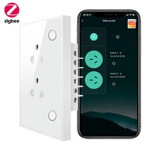 SMATRULアダプター壁コンセントオンオフボイスタイマースマートLife16A Tuya Zigbee USEUスマートソケットプラグ