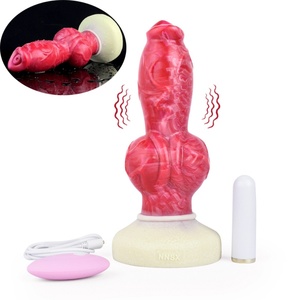 Vibrador NNSX Monster Dildo, Dildo de Fantasía Enorme, Dildo de Silicona Grueso con Nudos, Dildo de Animal, Dildo de Lobo, Juguetes Sexuales para Mujeres y Hombres - Product Image 1