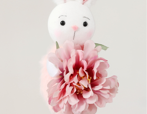 קישוטי ארנב פסטליים לאביב, ארנב חג הפסחא, מתנות למסיבה חגיגית, צעצועי קטיפה, ארנב חג הפסחא, קישוטים תלויים פרחוניים - Product Image 5