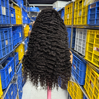 Perruques de qualité 15A, cheveux vierges alignés, perruque bouclée birmane, perruque bandeau, cheveux humains bruts vietnamiens, fournisseurs en gros