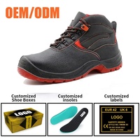 Chaussures de sécurité industrielles en cuir pour hommes Tiger Master, bottes de travail, embout en acier, anti-perforation, résistantes aux acides et aux huiles, semelle antidérapante en PU