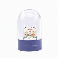 Globe à neige artisanal en résine, Château français, Hiver, Cloche, Dôme, Décoration de Noël, Miniature, Château de conte de fées, Objets de collection, Cadeau, Ornement